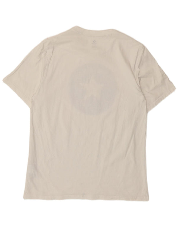 Converse T-shirt graphique pour homme en coton blanc Taille L