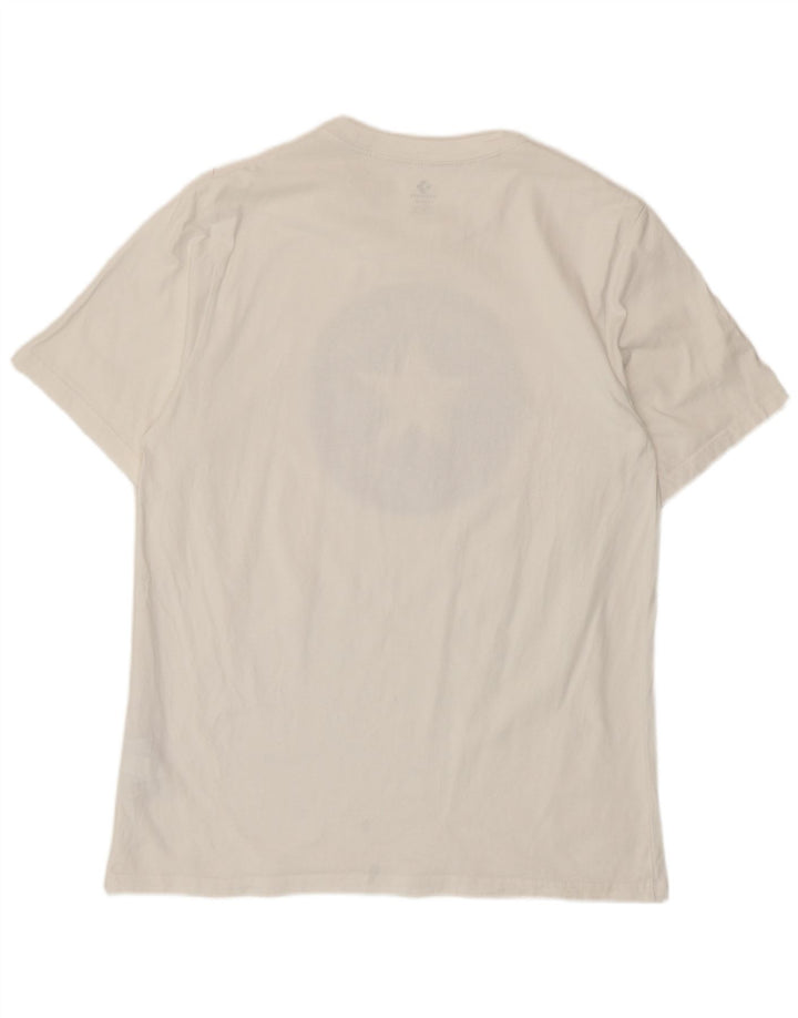 Converse T-shirt graphique pour homme en coton blanc Taille L