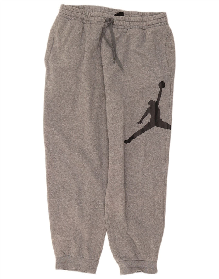 Jordan Pantalon de survêtement graphique pour homme, jogging, grand, gris moucheté