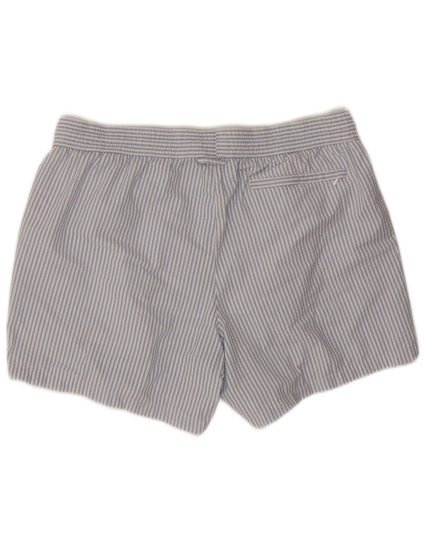 Marks & Spencer Short de bain homme XL bleu à fines rayures en polyester