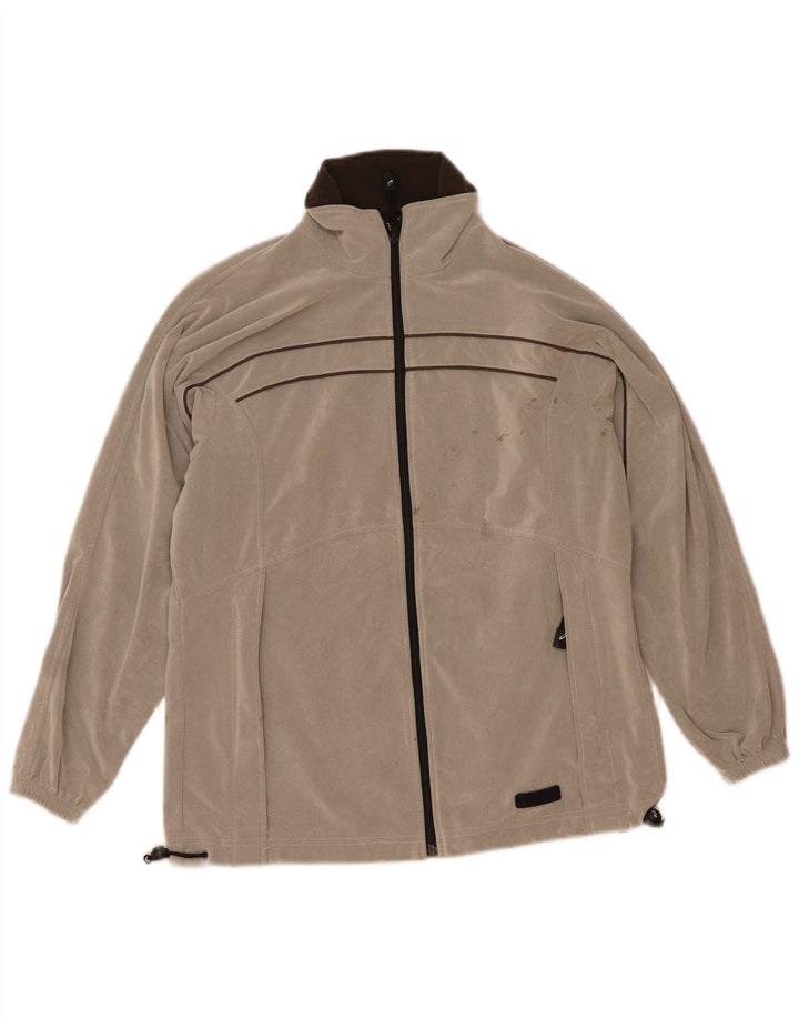 Asics Veste de Survêtement Homme Gris Moyen Rayé