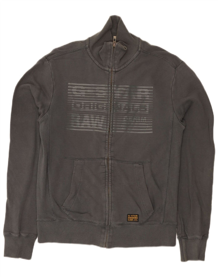 G-Star Veste de Survêtement Graphique Homme Gris Moyen Coton