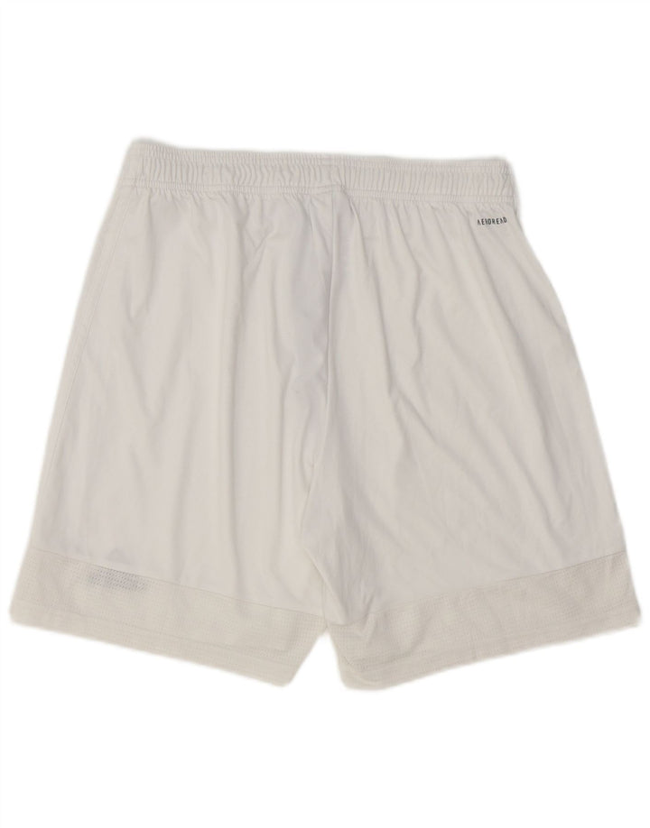 Adidas Short de sport Aeroready pour hommes, grand, blanc, polyester