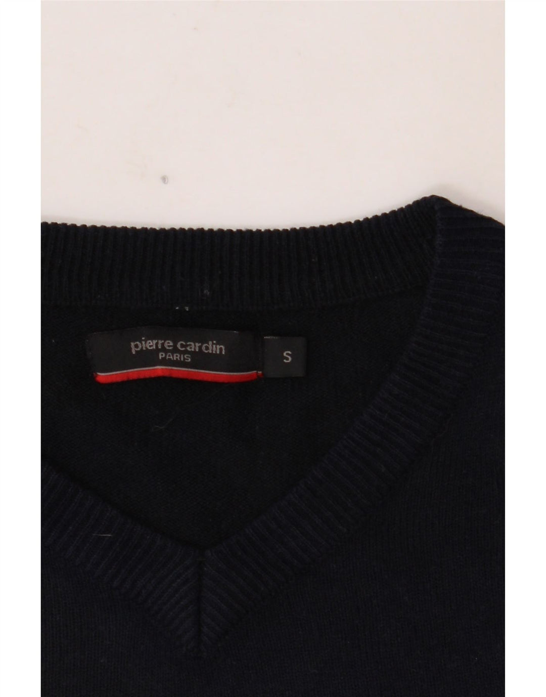 PIERRE CARDIN Pull Col V Homme Petit Bleu Marine