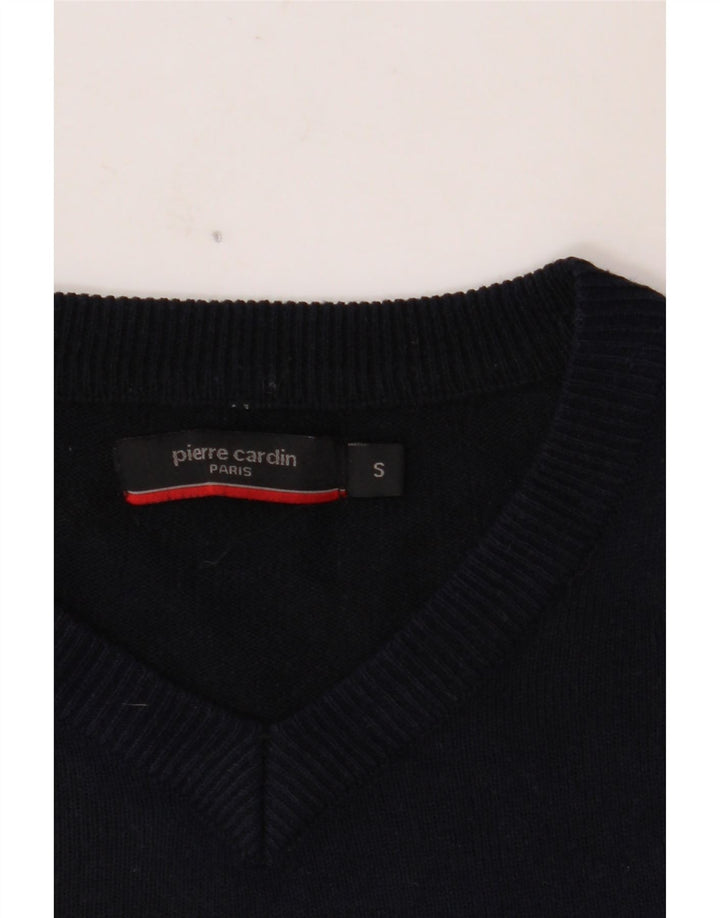 PIERRE CARDIN Pull Col V Homme Petit Bleu Marine