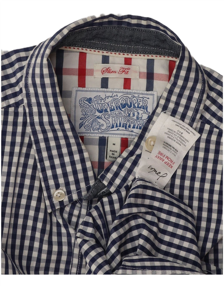 Joules Chemise Slim Fit Homme Bleu Marine Moyen Vichy Coton