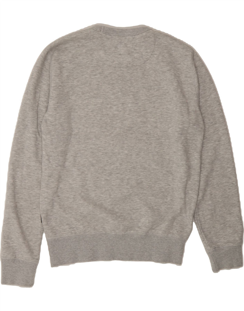 FCUK Mens Graphic Sweatshirt Jumper Small Grey Flecked Cotton Vintage Fcuk and Second-Hand Fcuk from Messina Hembry 