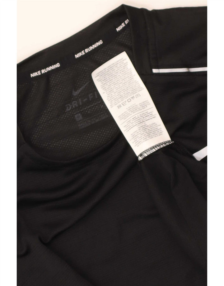 Nike Hommes Dri Fit T-Shirt Haut Noir Moyen Polyester