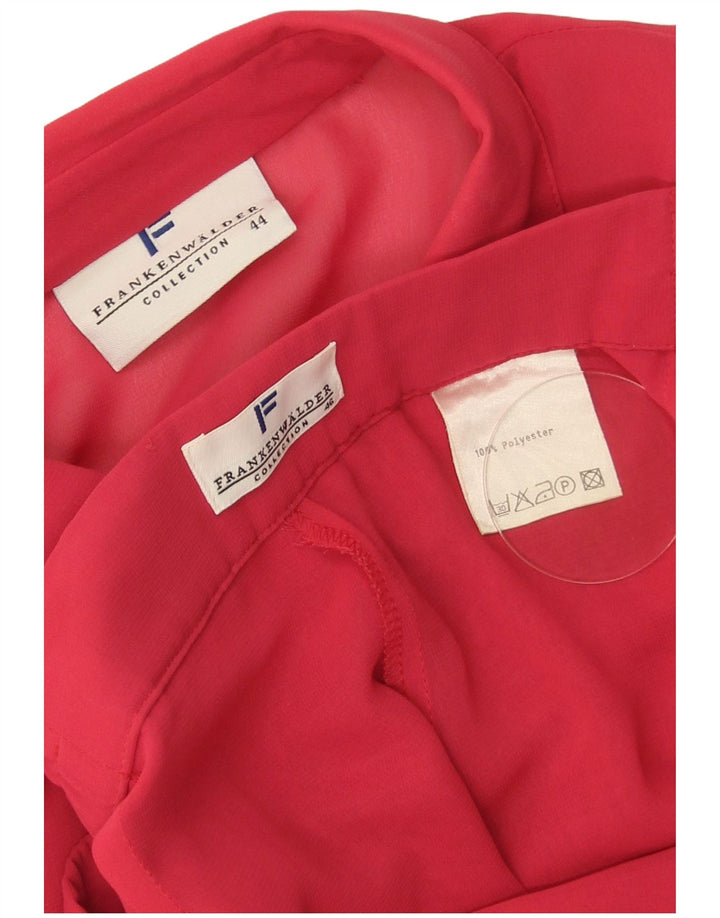 Frankenwalder Ensemble 2 pièces manches 3/4 pour femme EU 44 XL W34 L27 Rouge Polyester