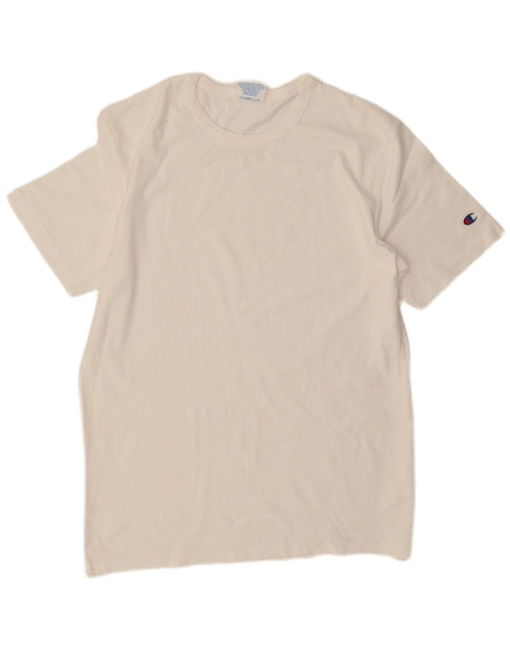 CHAMPION T-Shirt Heritage Homme Blanc Moyen Coton
