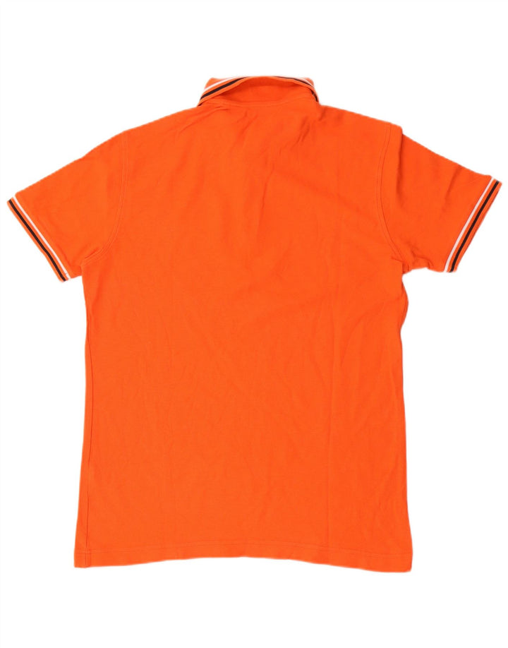 Lotto Polo Homme Rayé Orange Moyen