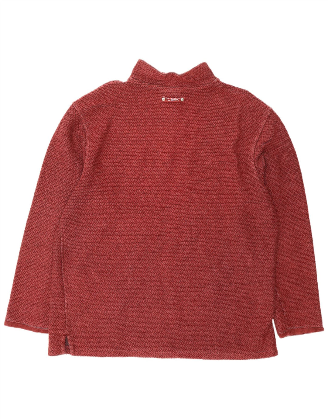 WEIRD FISH Sweat-shirt à col zippé pour homme XL en coton marron