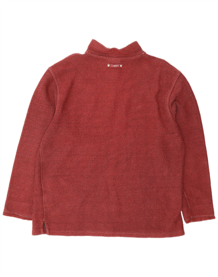 WEIRD FISH Sweat-shirt à col zippé pour homme XL en coton marron