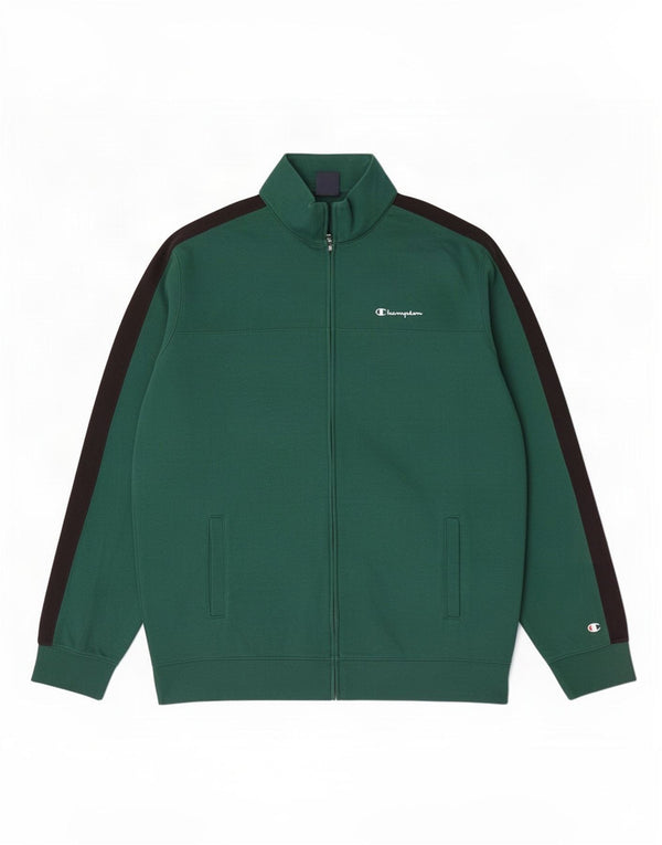 Champion Veste de survêtement pour homme 3XL en coton color block vert