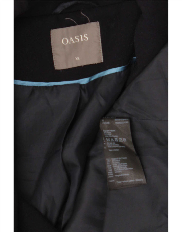 Pardessus Femme Oasis UK 18 XL Bleu Marine Polyester