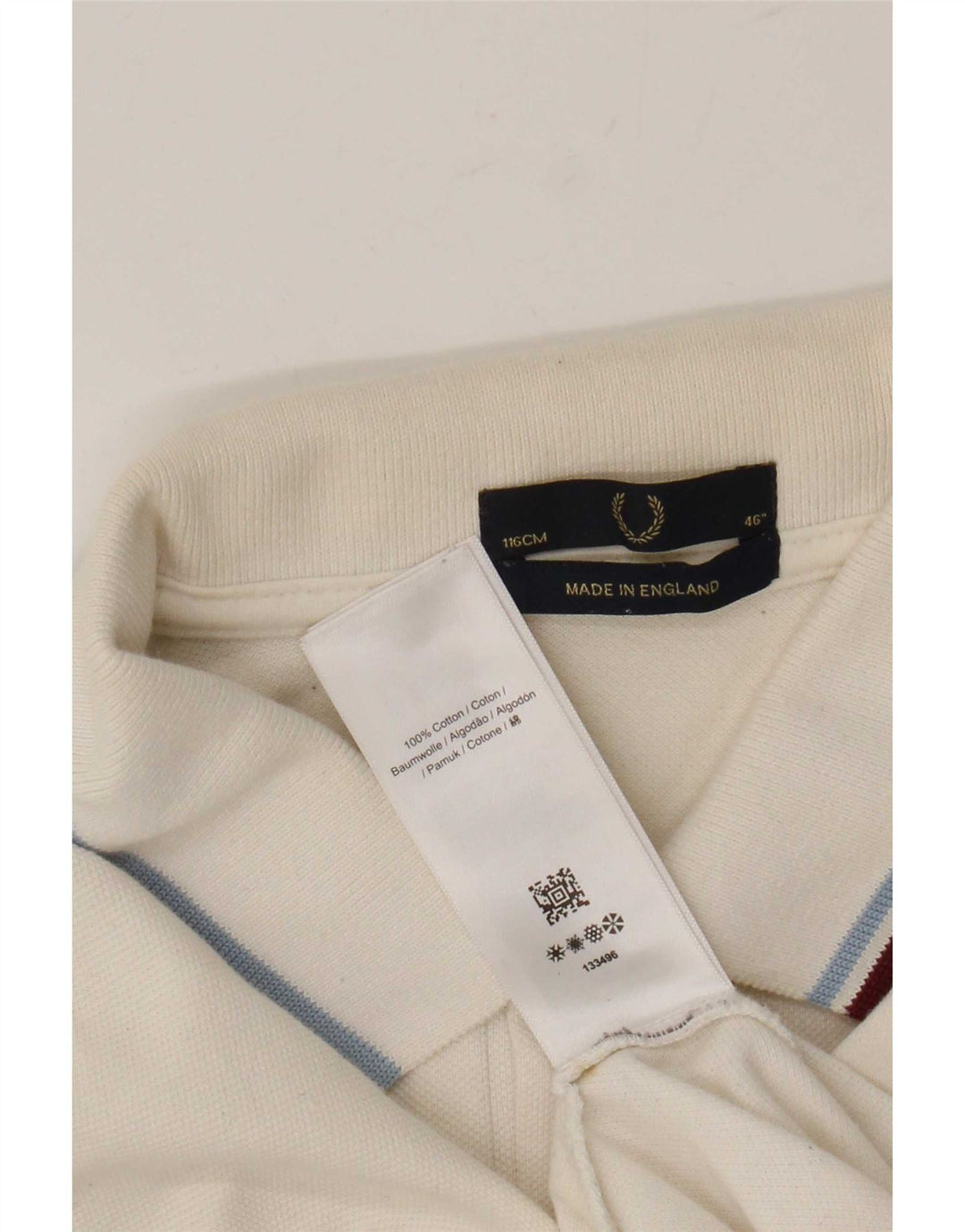 Fred Perry Polo Homme Grand Blanc Coton