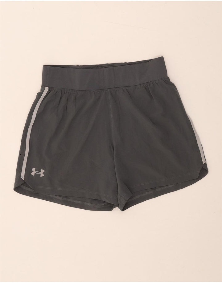 Under Armour Short de sport pour femme UK 14 Gris moyen Polyester