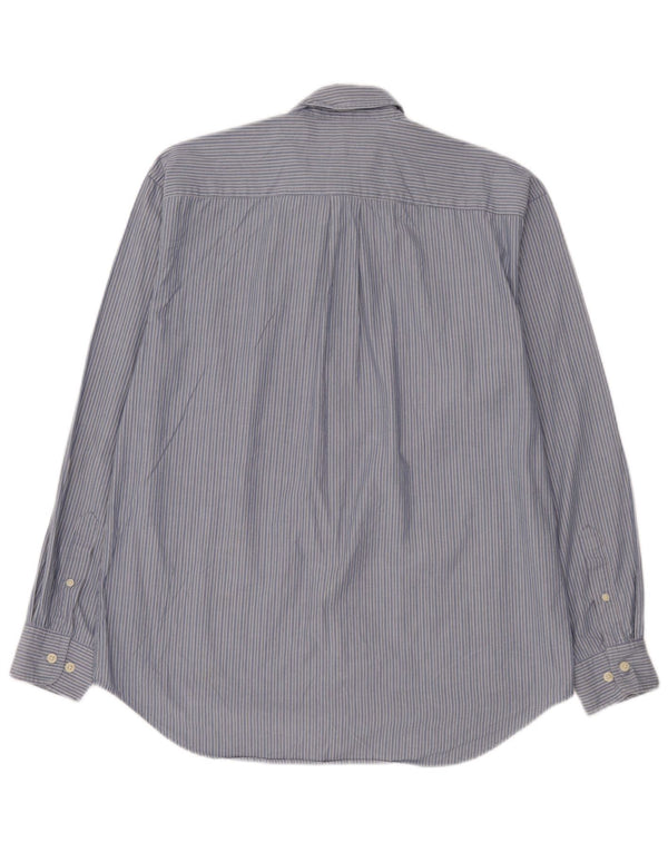 Gap Chemise ample pour homme en coton à fines rayures bleues
