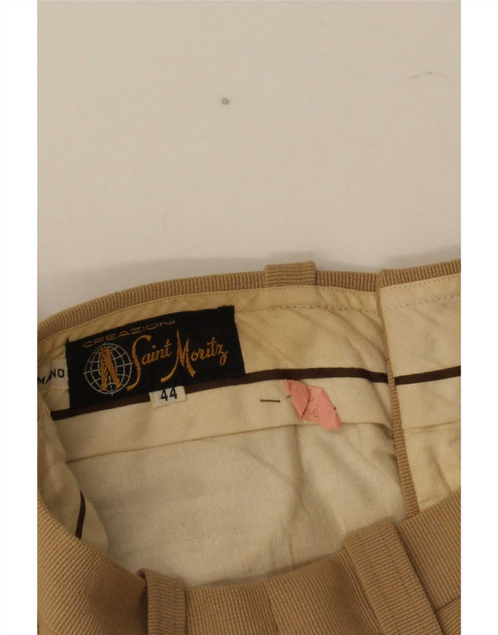 Pantalon de costume bootcut femme vintage IT 44 Medium W27 L27 Beige
