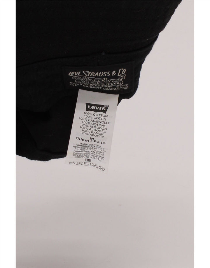 Levi Strauss & Co Chapeau bob graphique pour homme en coton rayé noir moyen