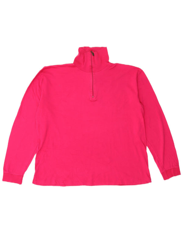 Conte of Florence Haut à col zippé et manches longues pour femme IT 54 3XL Rose