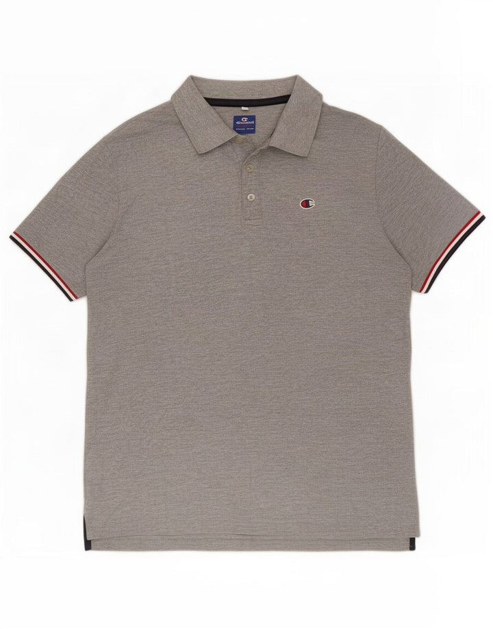 Champion Polo Homme Gris Moyen Coton