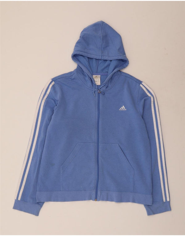 ADIDAS Pull à capuche pour femme UK 18 XL Bleu Coton
