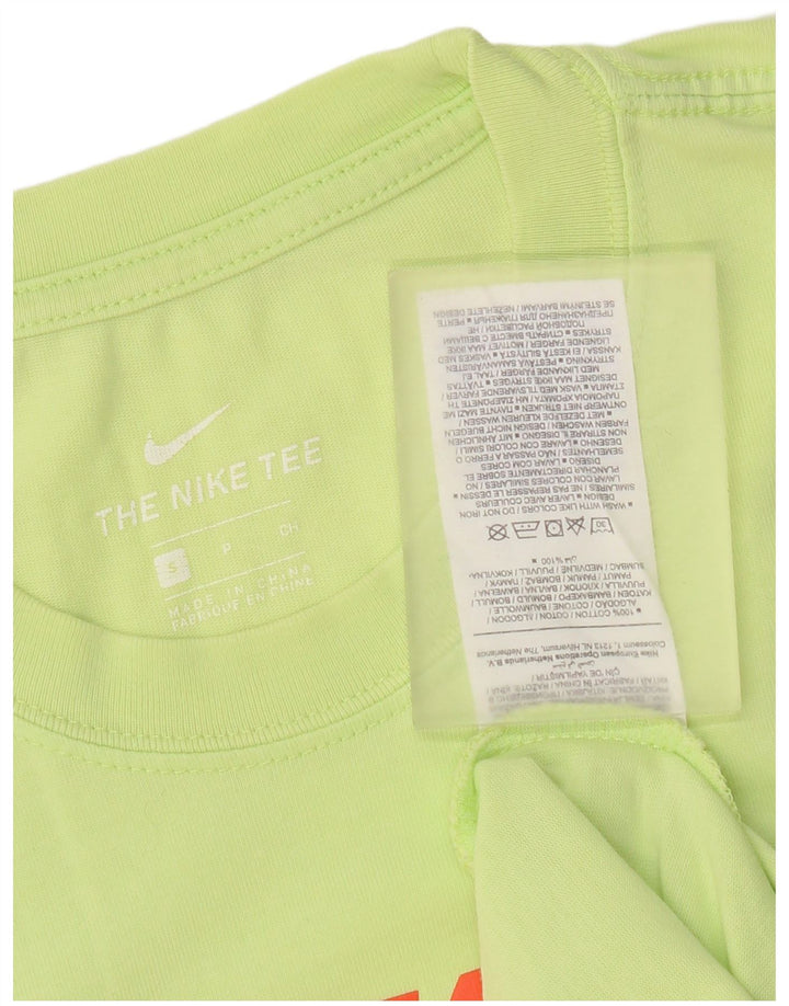 Nike T-shirt graphique pour homme en coton vert petit
