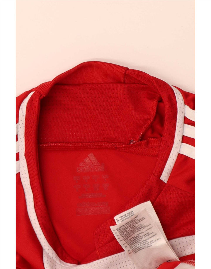 Adidas T-Shirt Homme Haut Large Rouge Colorblock Polyester