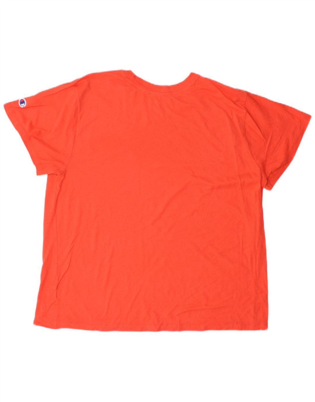 CHAMPION T-shirt graphique pour femme UK 20 2XL Orange Coton