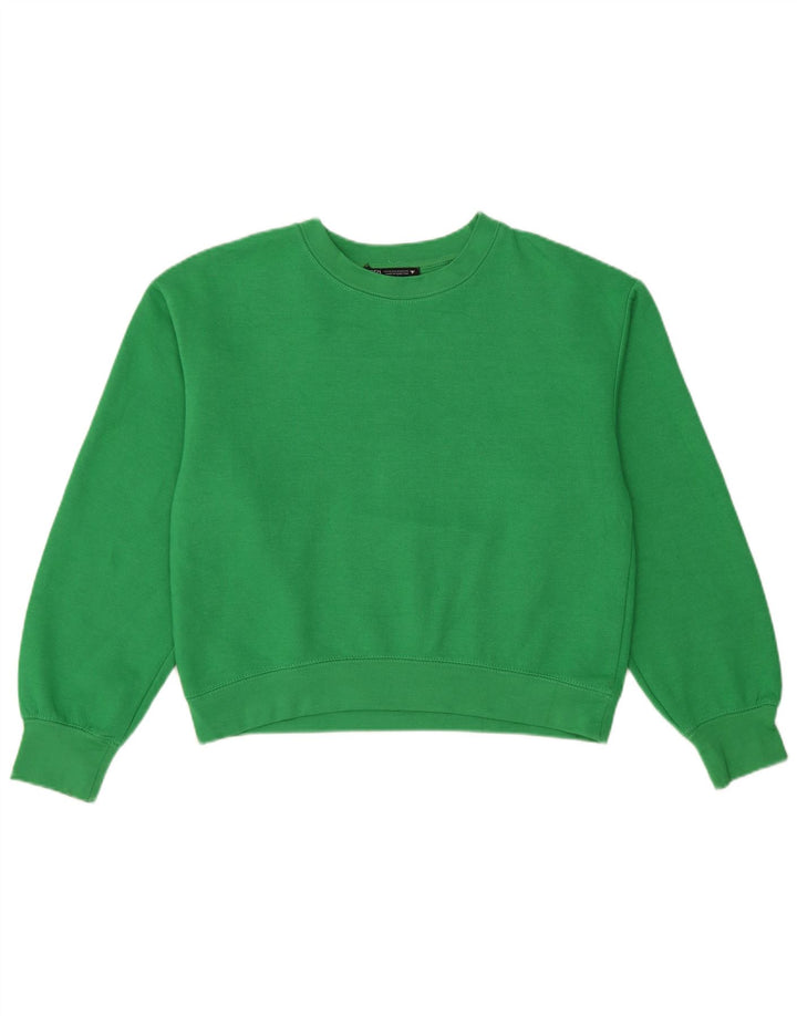Zara Sweat-shirt pour femme UK 44 en polyester vert moyen