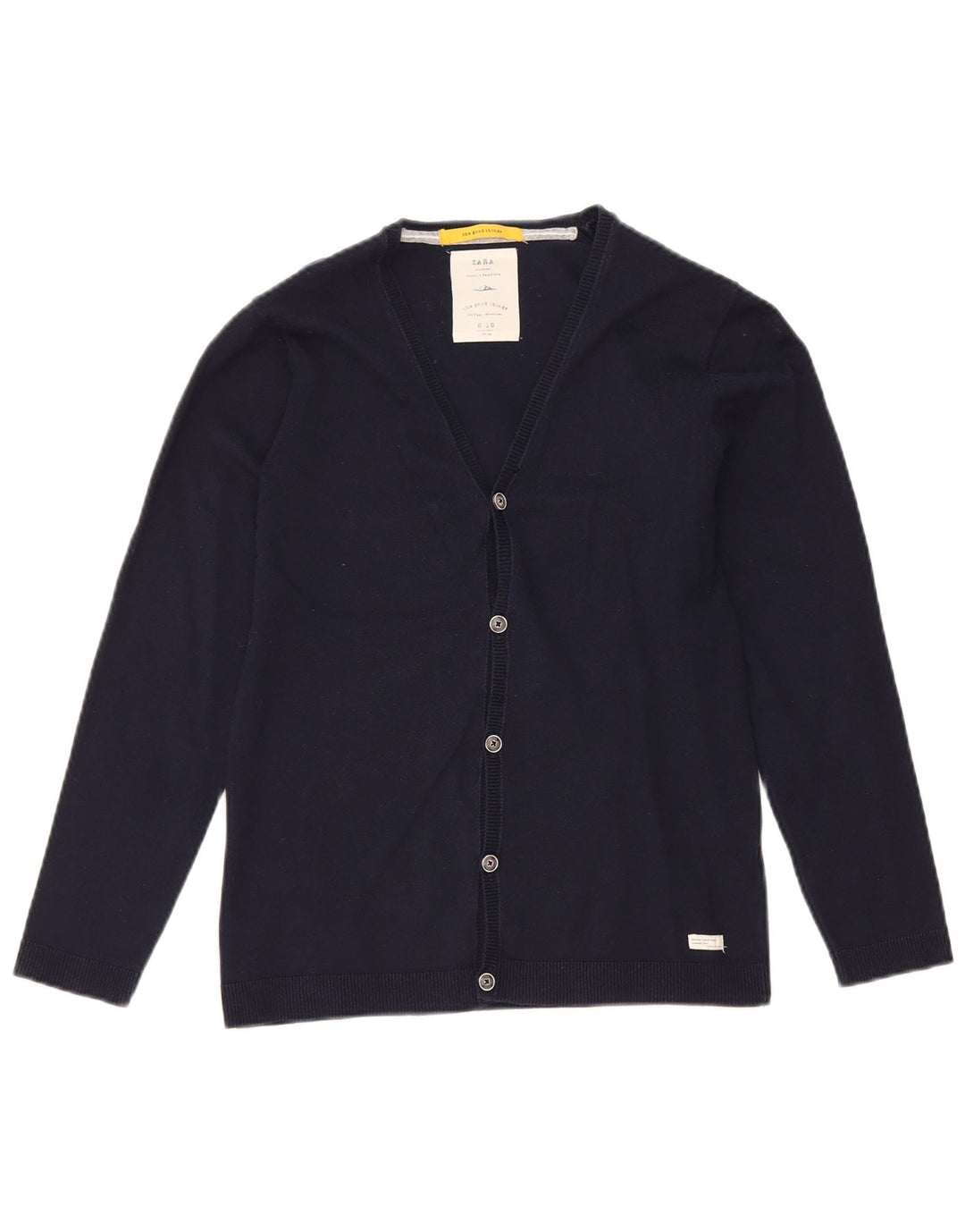 Pull Cardigan Zara Garçon 9-10 ans Bleu Marine