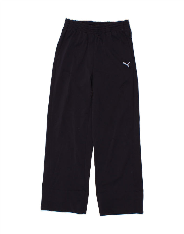 PUMA Boys Tracksuit Trousers 11-12 Years Navy Blue Polyester Vintage Puma and Second-Hand Puma from Messina Hembry 