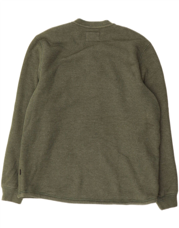 Lee Sweat-shirt coupe régulière pour hommes, grand coton vert