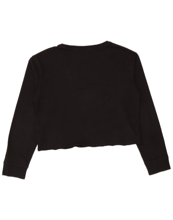 Vans Sweat-shirt court graphique pour femme UK 14 Noir moyen