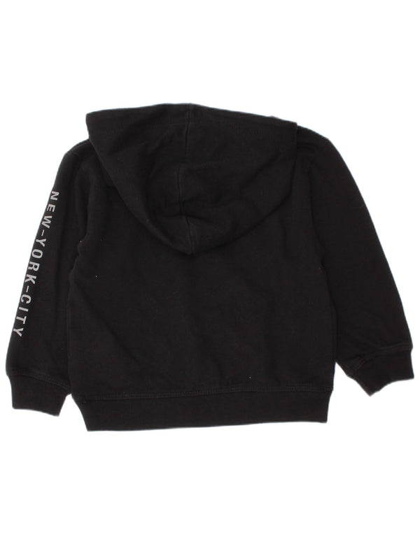 Dkny Pull à capuche graphique pour bébé garçon 18-24 mois en coton noir
