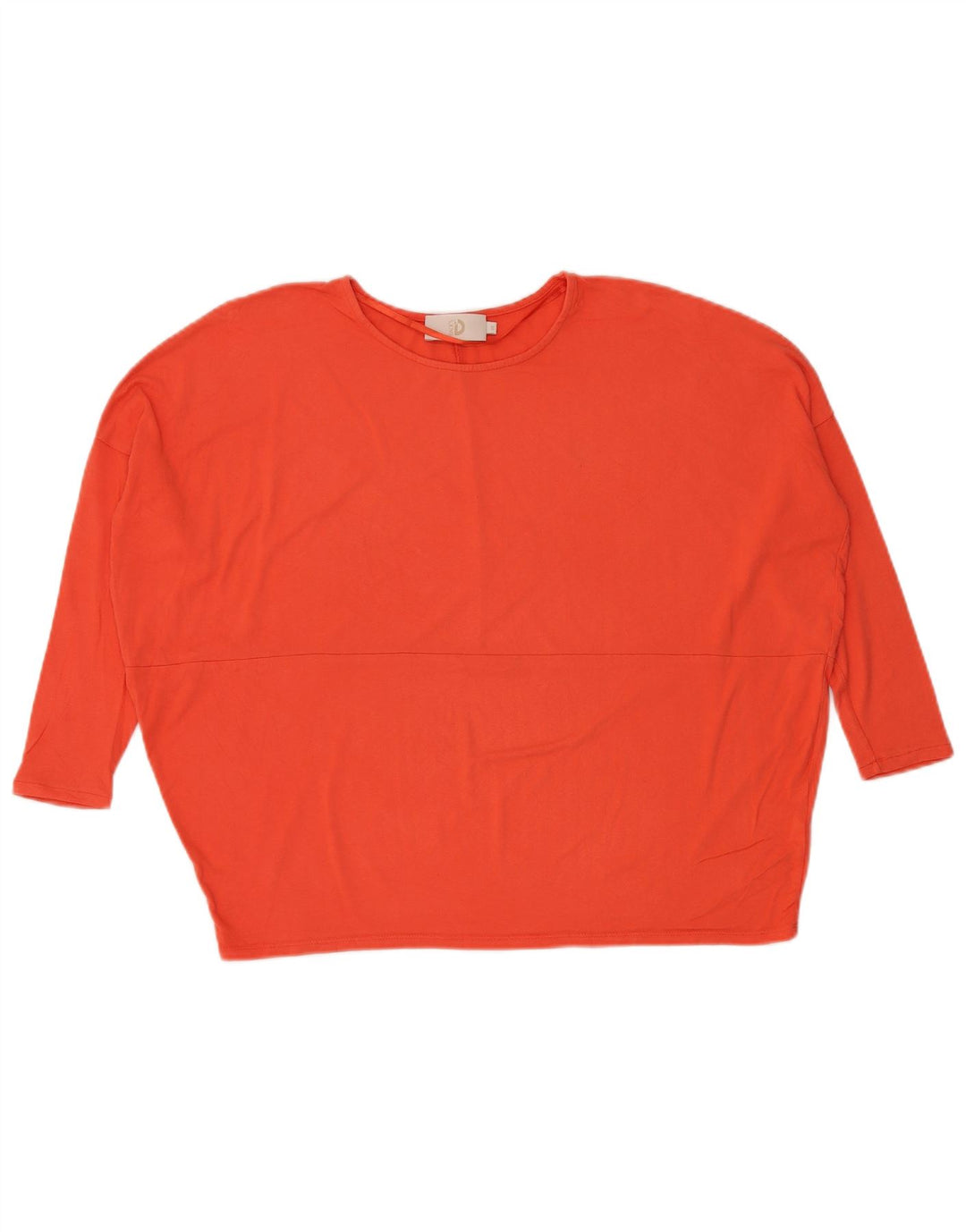 Dack's Haut surdimensionné à manches 3/4 pour femme UK 10 Petite Viscose Orange