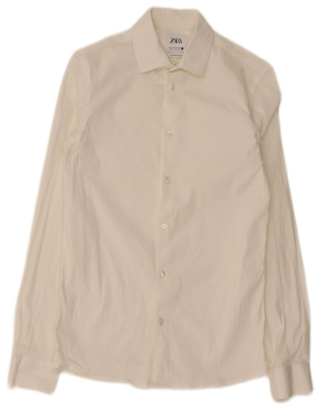 Zara Chemise Super Slim Fit Petit Blanc |
