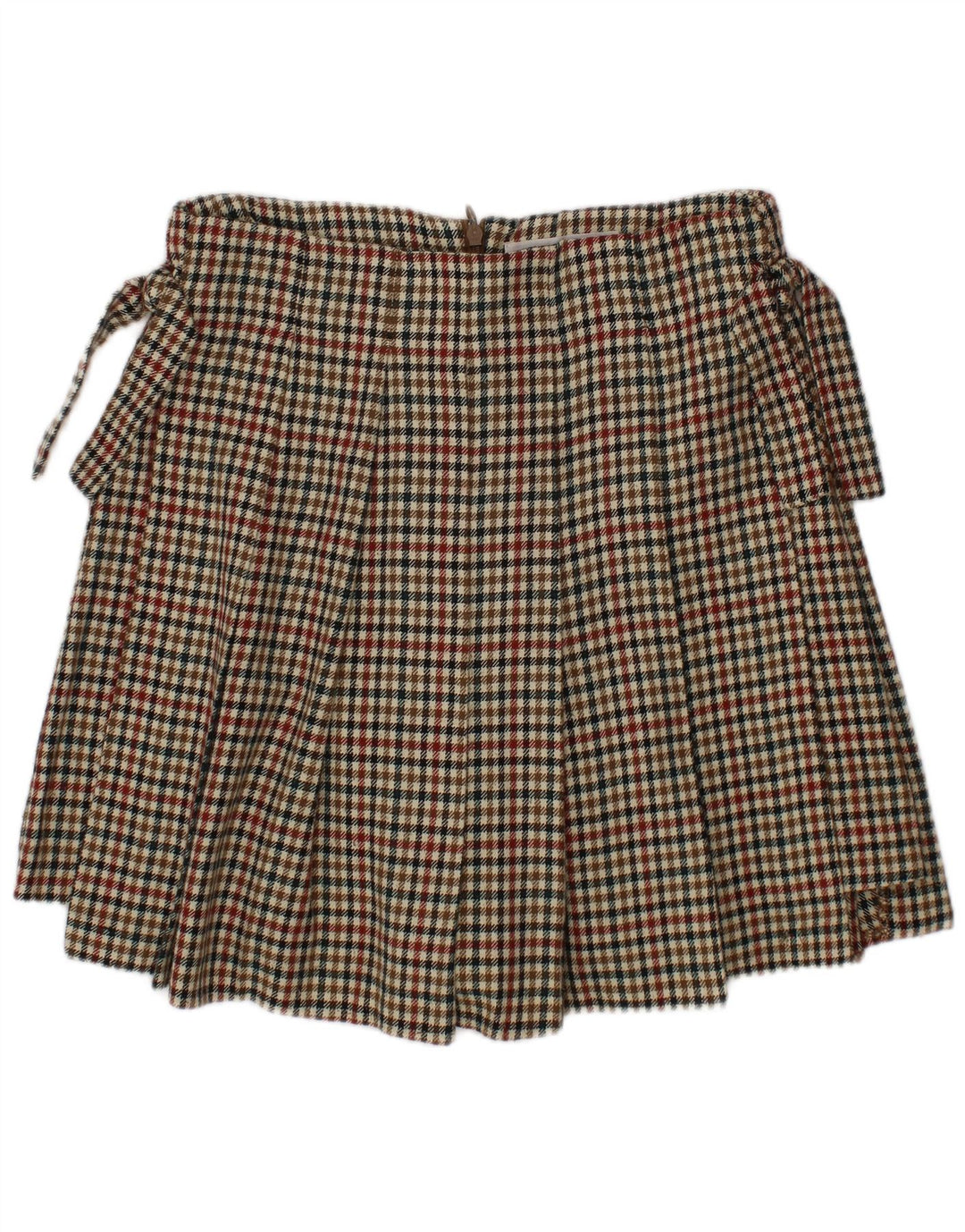 ZARA Jupe-short fille 9-10 ans Polyester pied-de-poule multicolore