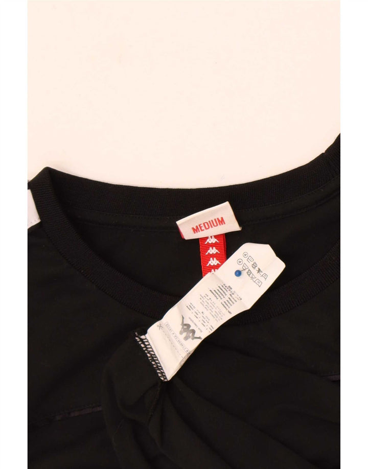 Kappa T-Shirt Graphique Homme Noir Moyen Coton Colorblock