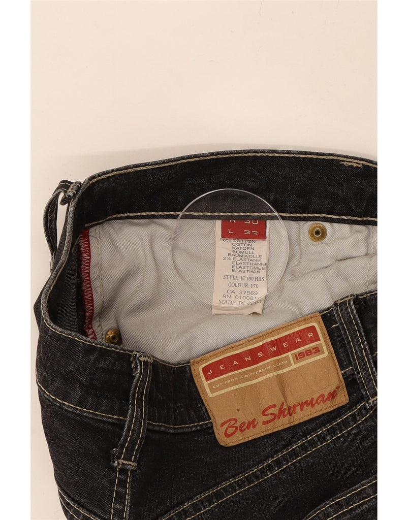 BEN SHERMAN Womens Bootcut Jeans  W30 L32 Black Cotton Vintage Ben Sherman and Second-Hand Ben Sherman from Messina Hembry 