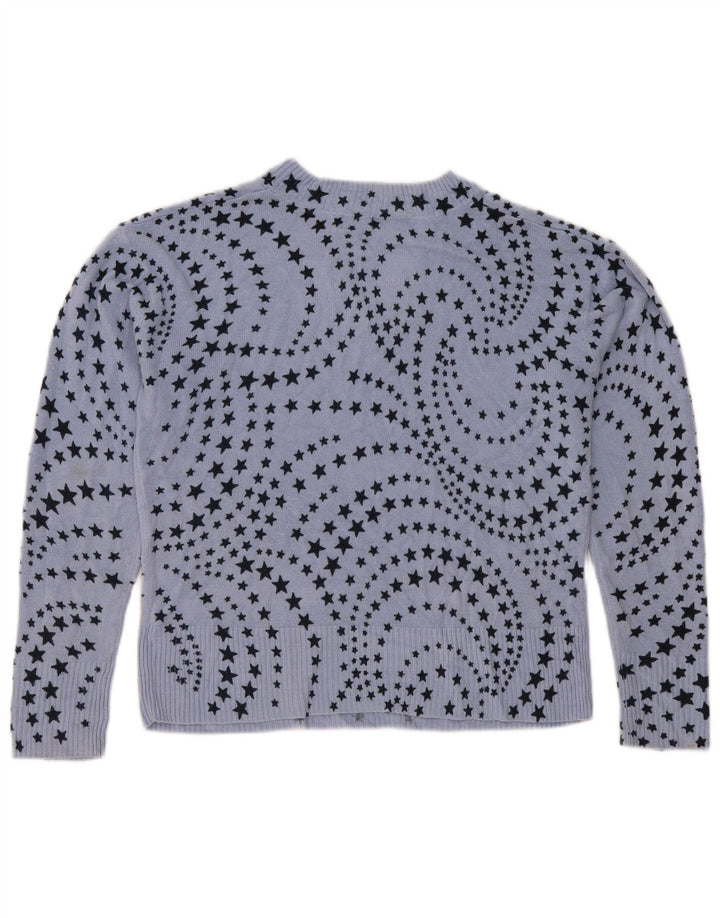 Marks & Spencer Pull à col en V pour femme Motif abstrait UK 12 Medium