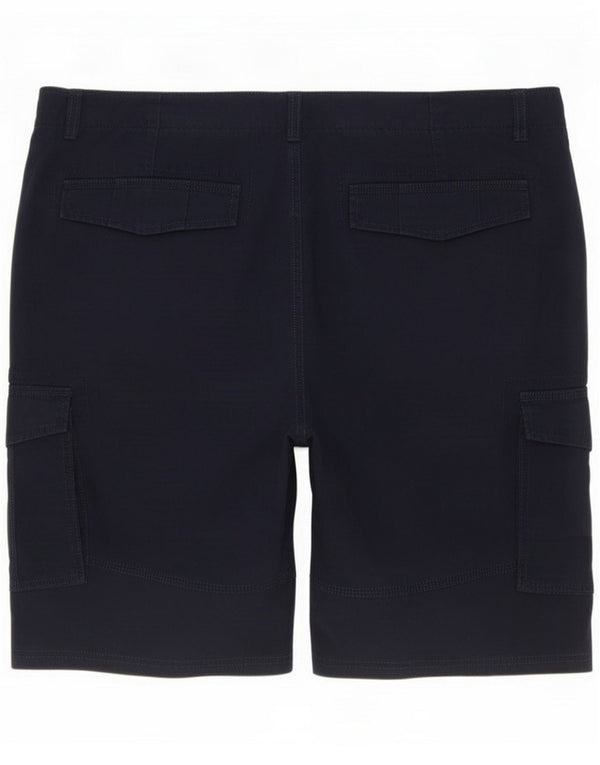 M&Co Short cargo pour homme Large W36 Bleu marine Coton