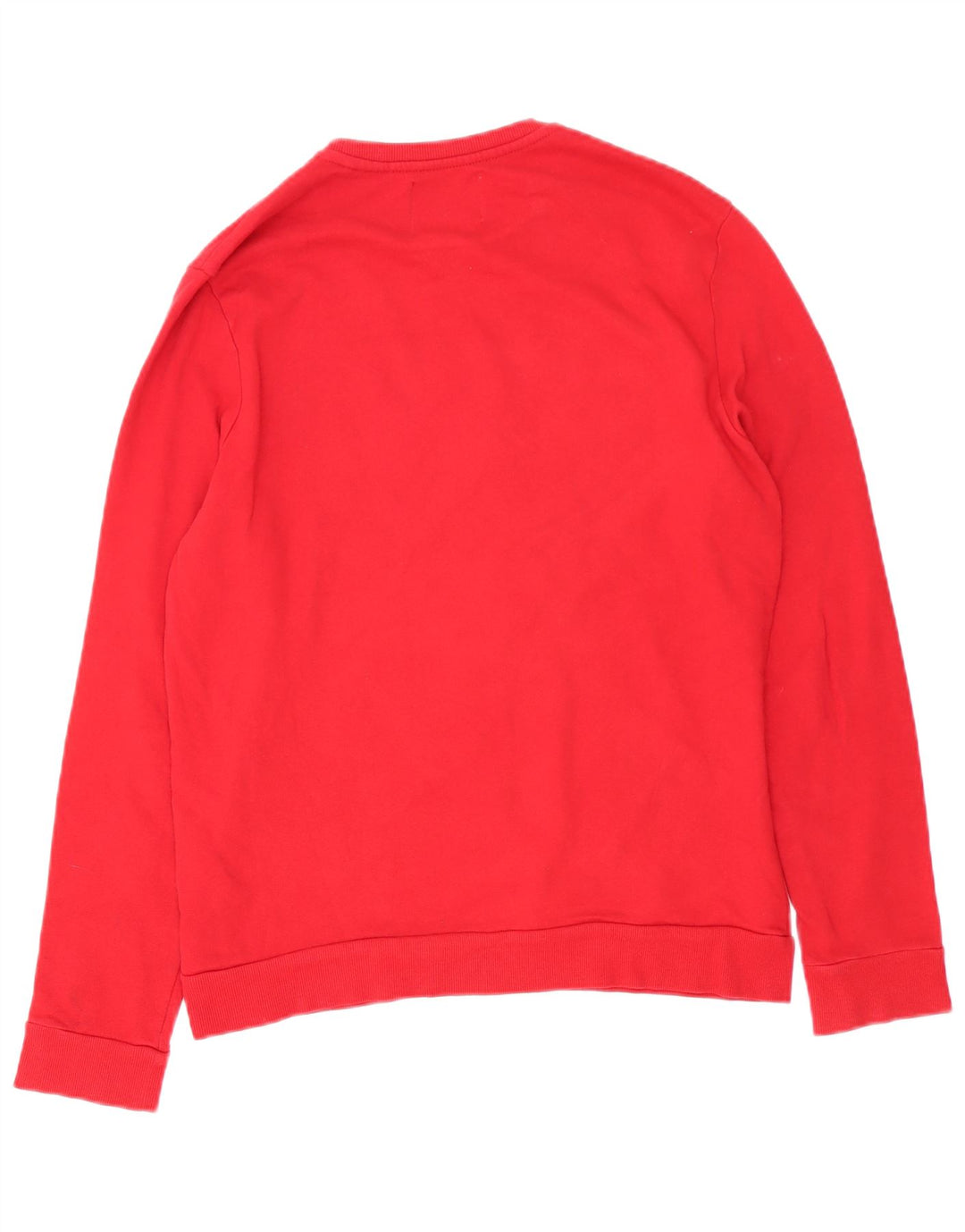 Guess Sweat-Shirt Graphique Homme Rouge Moyen Coton