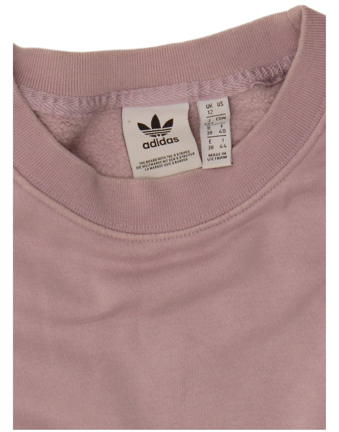 Adidas Sweat-shirt surdimensionné pour femme UK 12 Noir moyen Colourblock