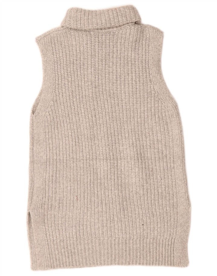 Marks & Spencer Débardeur à col roulé pour femme UK 10 Small Gris Polyester