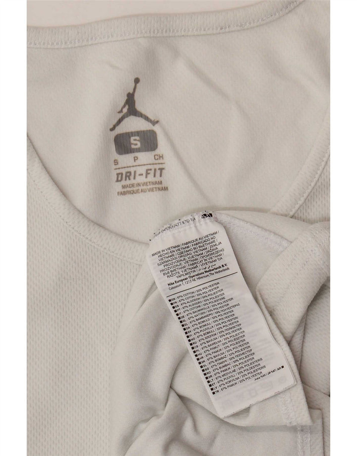 Jordan Hommes Dri Fit Débardeur Petit Blanc Coton