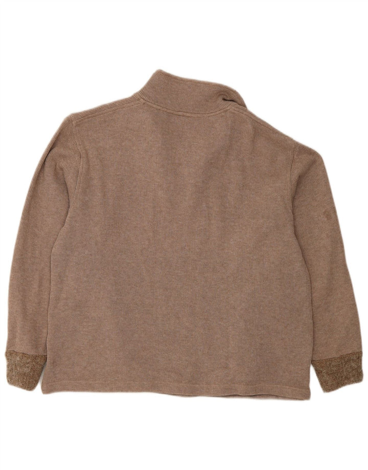 Champion Pull col zippé pour femme UK 14 Beige moyen
