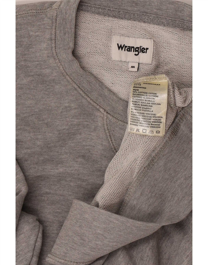 Wrangler Sweat-Shirt Homme Gris Moyen Moucheté Coton