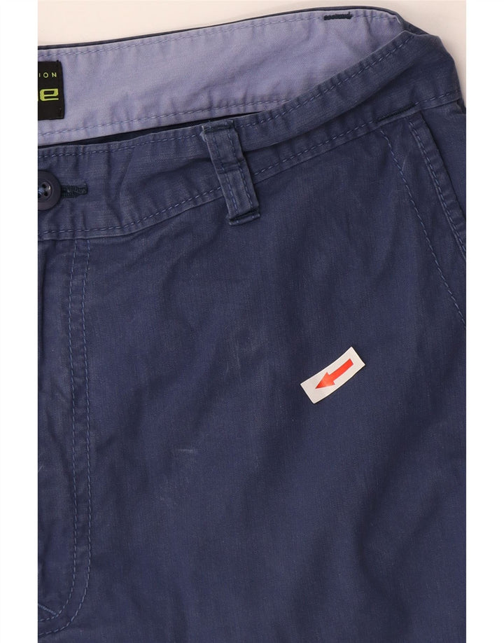 MARKS & SPENCER Short cargo coupe régulière W30 en coton bleu moyen pour homme